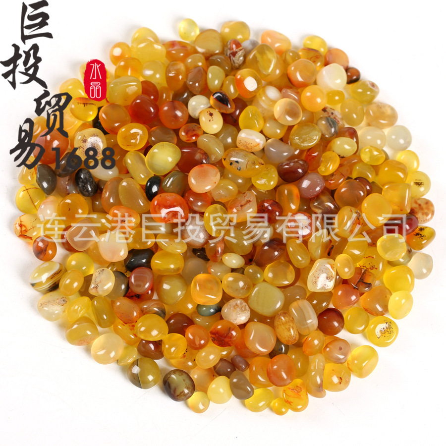 100 tipos de piedra triturada de 7 - 9mm cristal natural jade ágata espécimen de piedra preciosa marco de fotos transfronterizo mano suministro Amazon