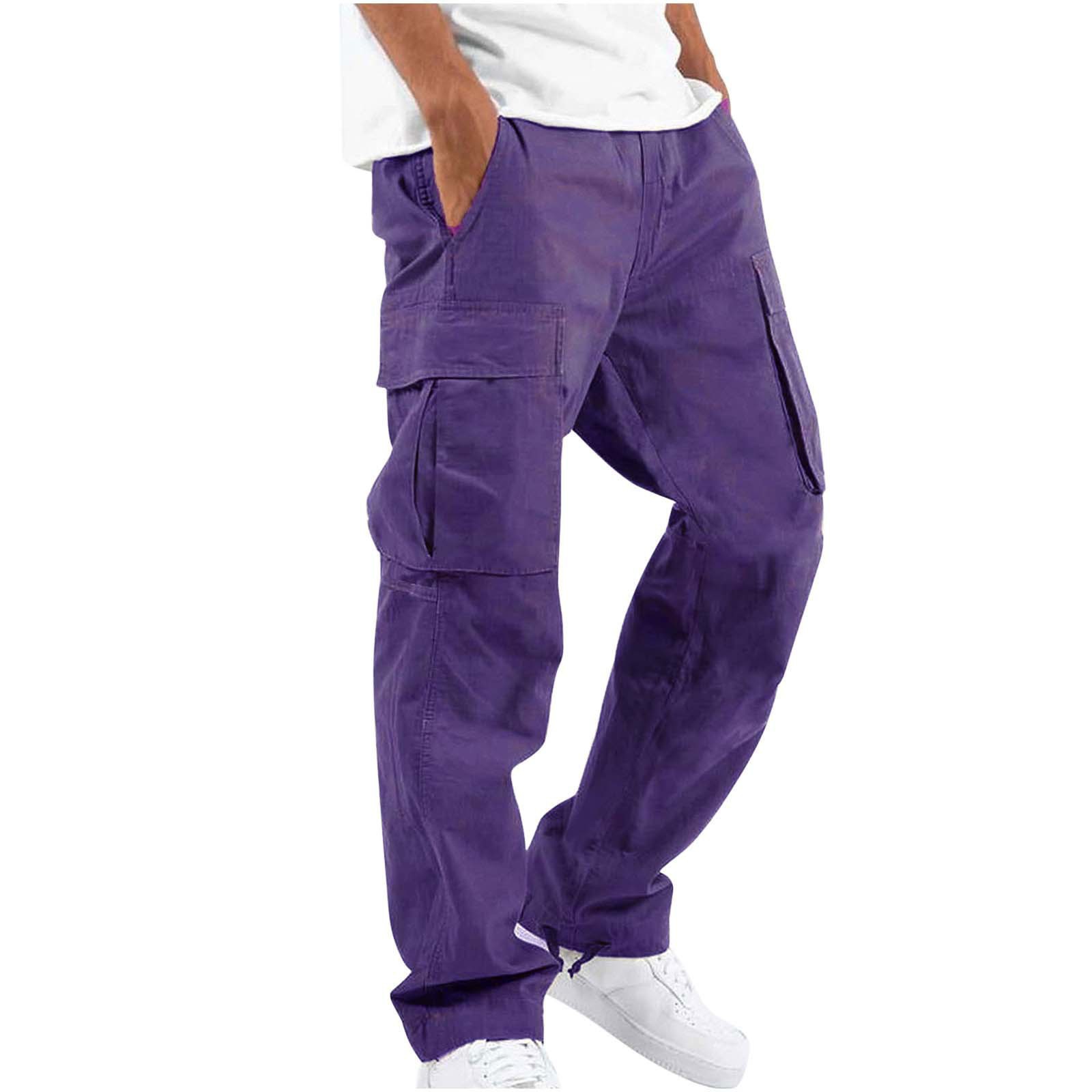 Pantalons décontractés pour hommes, nouveaux vêtements de travail d'été pour hommes avec cordon de serrage, pantalons décontractés multi-poches_voghion.com