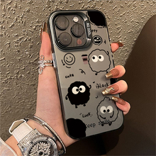 磨砂镭射适用于iPhone16promax手机壳13/14Pro高级感苹果15卡通12