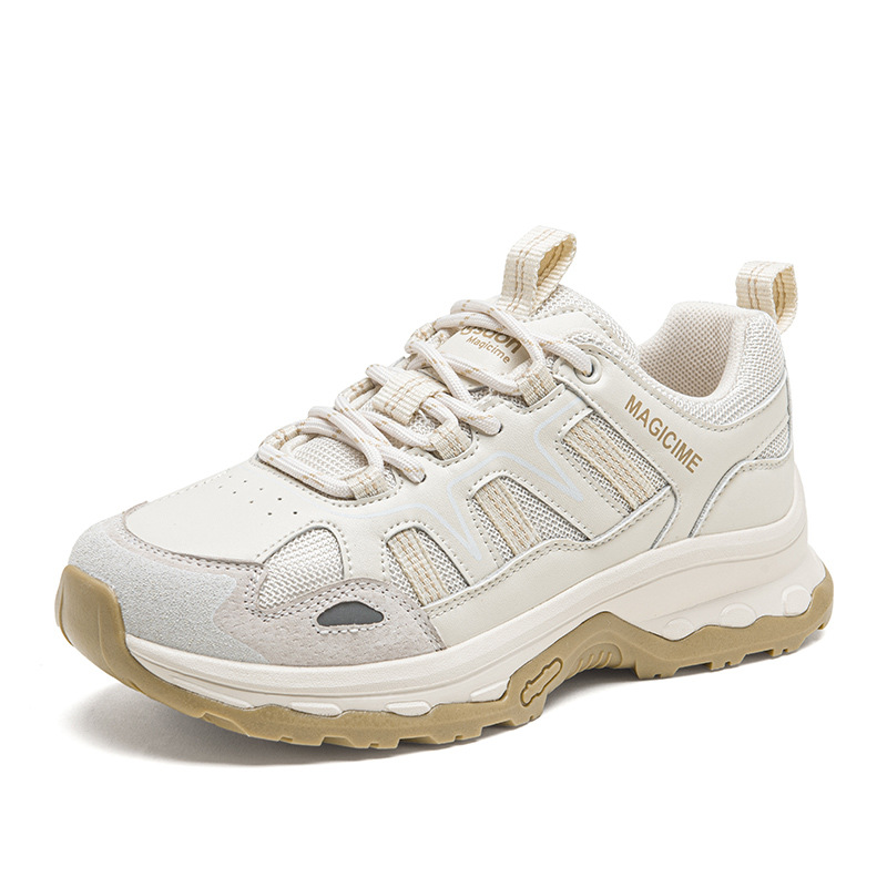Augu Shi Deng zapatillas deportivas blancas para mujeres 2026 nueva primavera ligera y casuales de montaña zapatos de suela gruesa