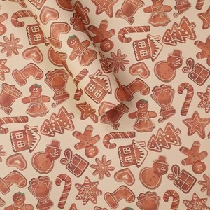 Material de ramo navideño de doble cara impresión en color bolsa kraft papel de flores caja de regalo papel de regalo de navidad