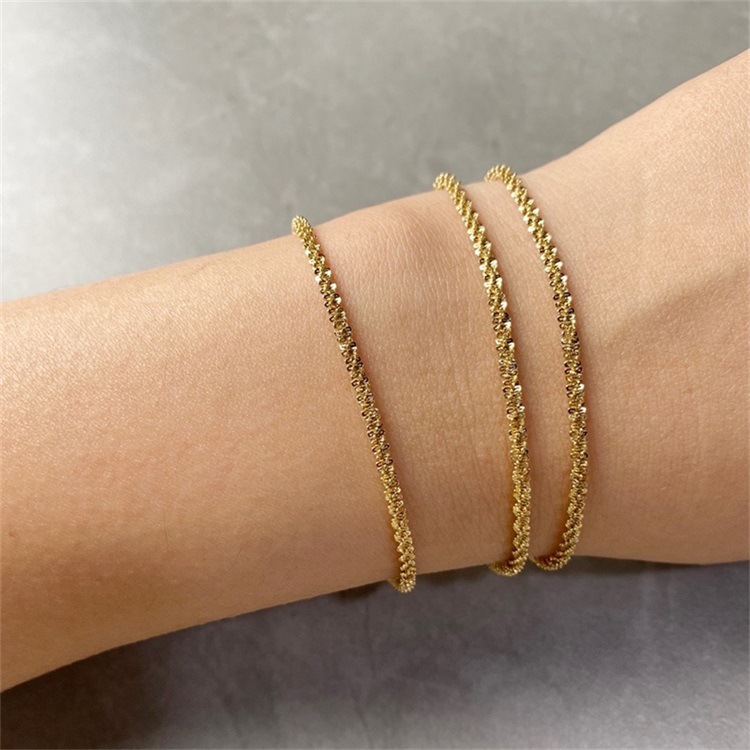 Simple Style Geometric Stainless Steel Bracelets Metal Stainless Steel Bracelets