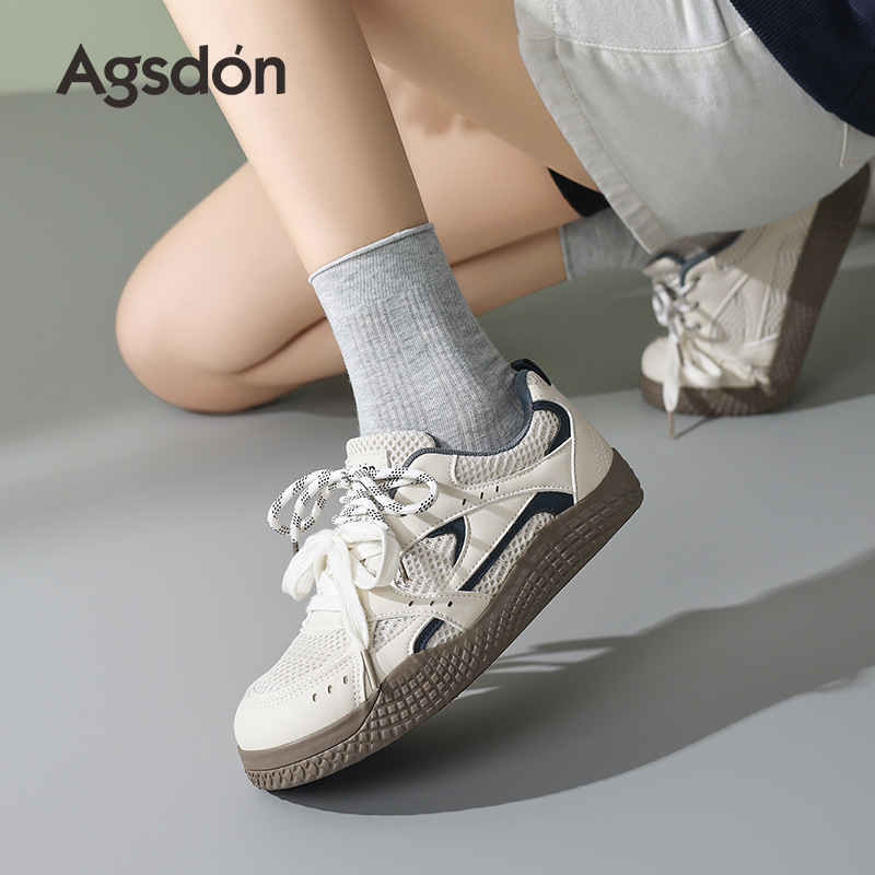 Augustion Ballet Alemania Training Shoes Mujer 2025 Nuevos zapatos planos de verano Zapatos blancos ligeros y casuales Forrest Gump