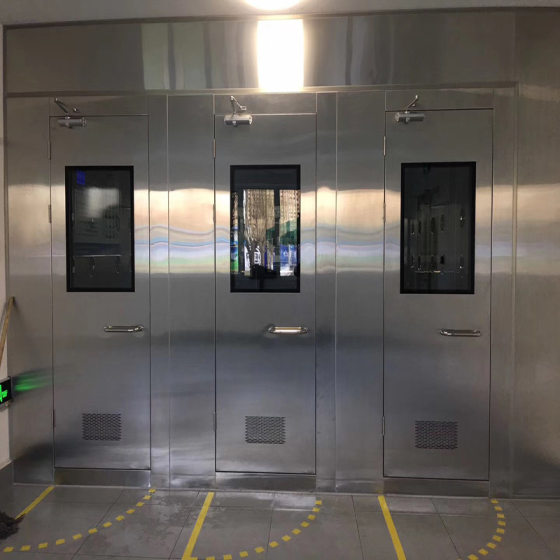304 stainless steel air shower room 201 single double blowing double blowing face recognition cargo shower room Channel purification project