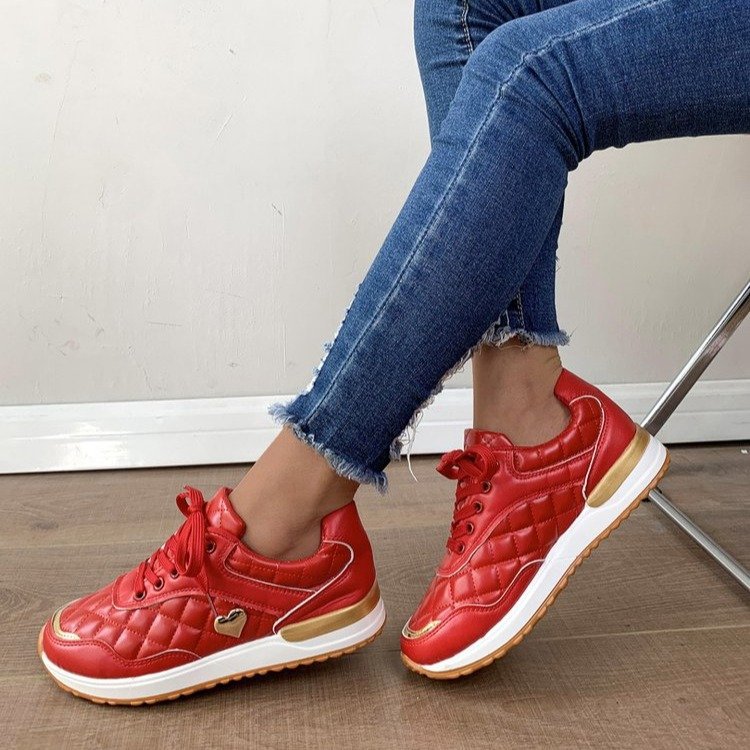 Women's Casual Shoes Breathable Colour Blocking Trainers_voghion.com