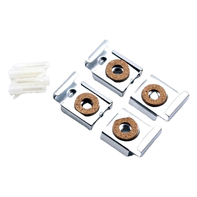 Espejo titular espejo titular de baño espejo de cristal titular espejo cuadrado espejo titular accesorios fijos espejo titular hardware Venta caliente espejo titular