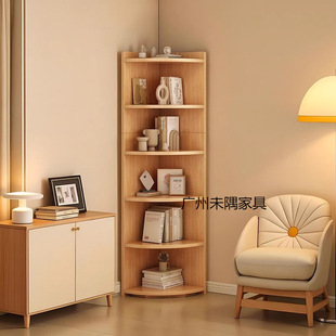 Corner Cabinet Corner Corner Bookcase Triangle Storage Rack Bedroom Corner Storage Rack Living Room Wall Cabinet Floor-Standing Storage Cabinet