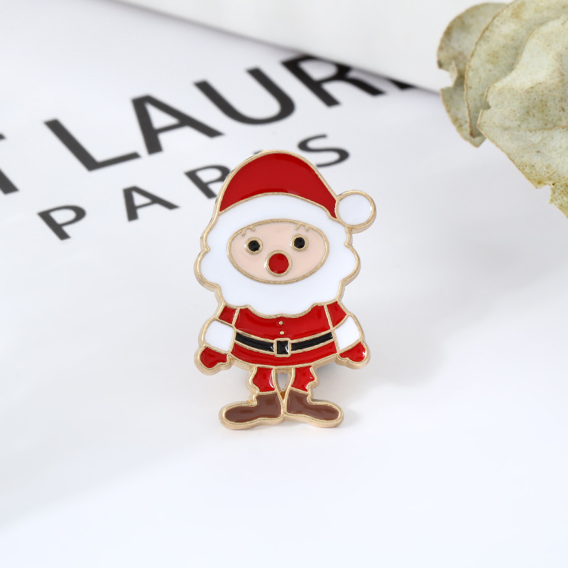 Fashion Santa Claus Metal Women's Brooches display picture 5