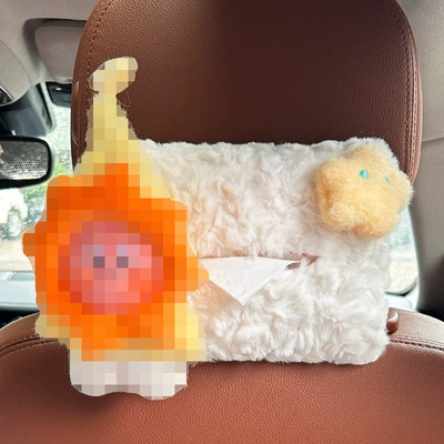 Back Seat Hanging Tissue | Car tissue box/set - plush-tissue-box-little-sun-stars