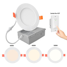 LED圆形方形面板灯 平板灯 嵌入式暗装侧发光小面板灯超薄筒灯