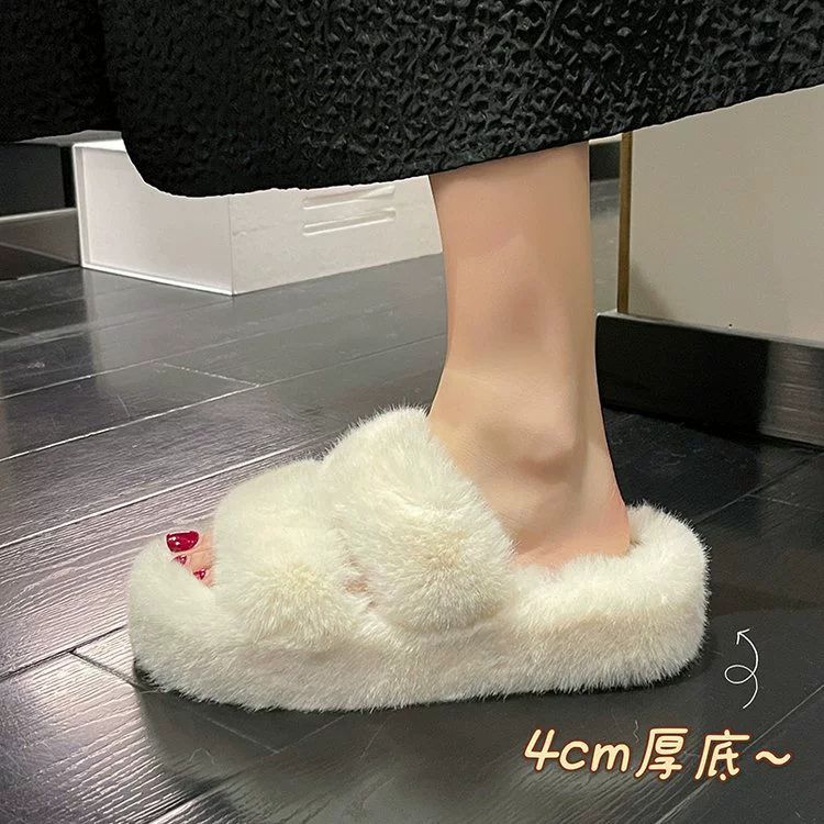 Тапочки Maomao, женская верхняя одежда, брюки для Интернета, толстая подошва, приподнятые тонкие универсальные слипы в сказочном стиле, тапочки-лапша