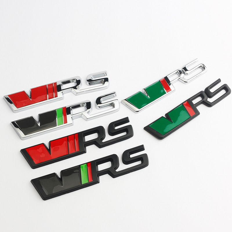 SKODA VRS 자동차 스티커 MING RUI HAO RUI JING RUI XIN RUI 럭셔리카 로고 로고 금속 로고 수정에 적합합니다.