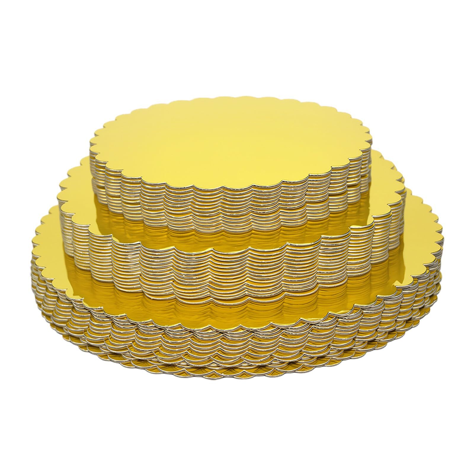 Comercio exterior transfronterizo oro encaje base pastel de papel corrugado a prueba de aceite pastel almohadilla pastel bandeja