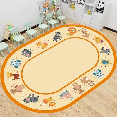 Area Foot Mat, Kindergarten, Avtomobil döşəmə paspasları - animal-80cm120cm-crystal-velvet