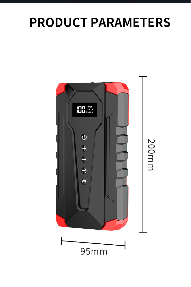 Foreign trade car air pump all-in-one machine emergency start power supply 12 portable car electric car jump starter