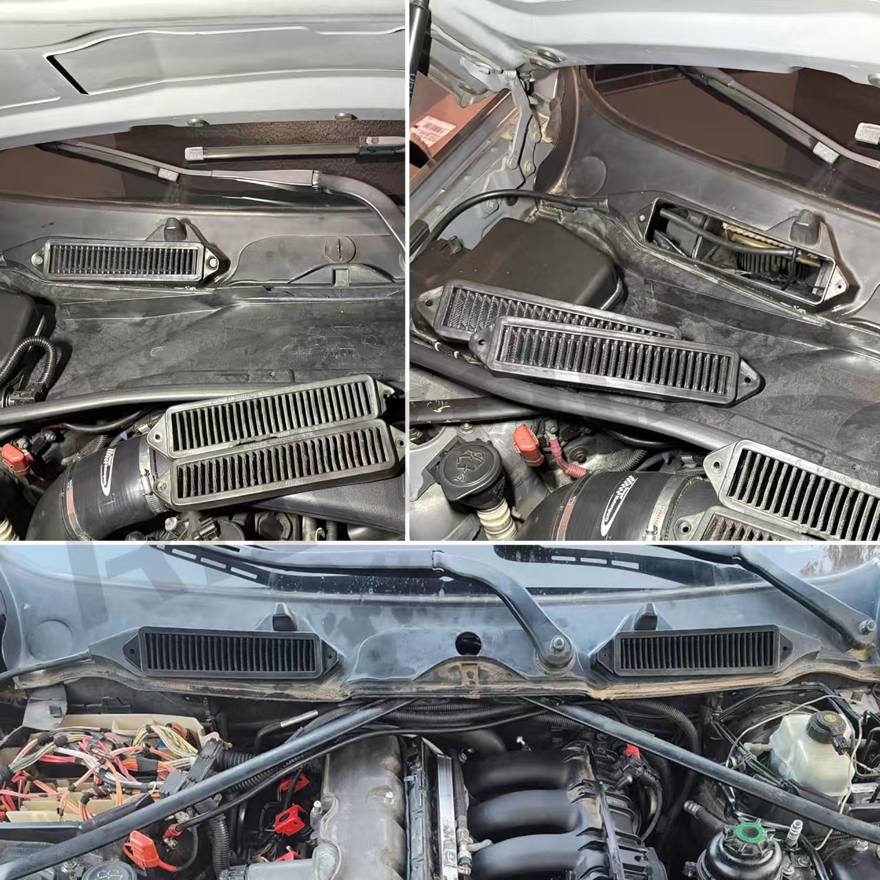 Suitable for BMW E series chassis E82 E84 E90 E91 modified engine compartment air filter element
