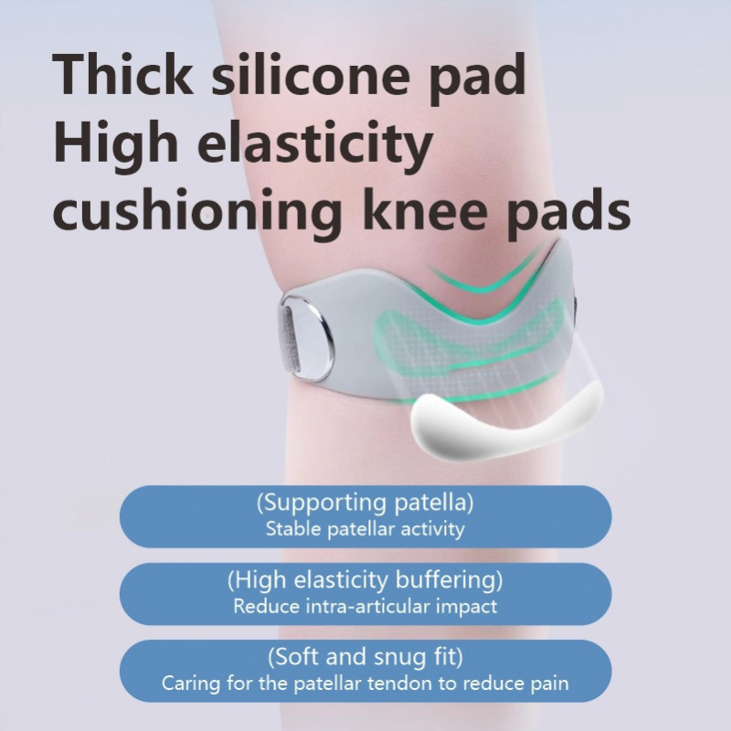 Two-way adjustable patella strap knee brace for running and cycling, TPE material, shock-absorbing, breathable, non-slip knee support