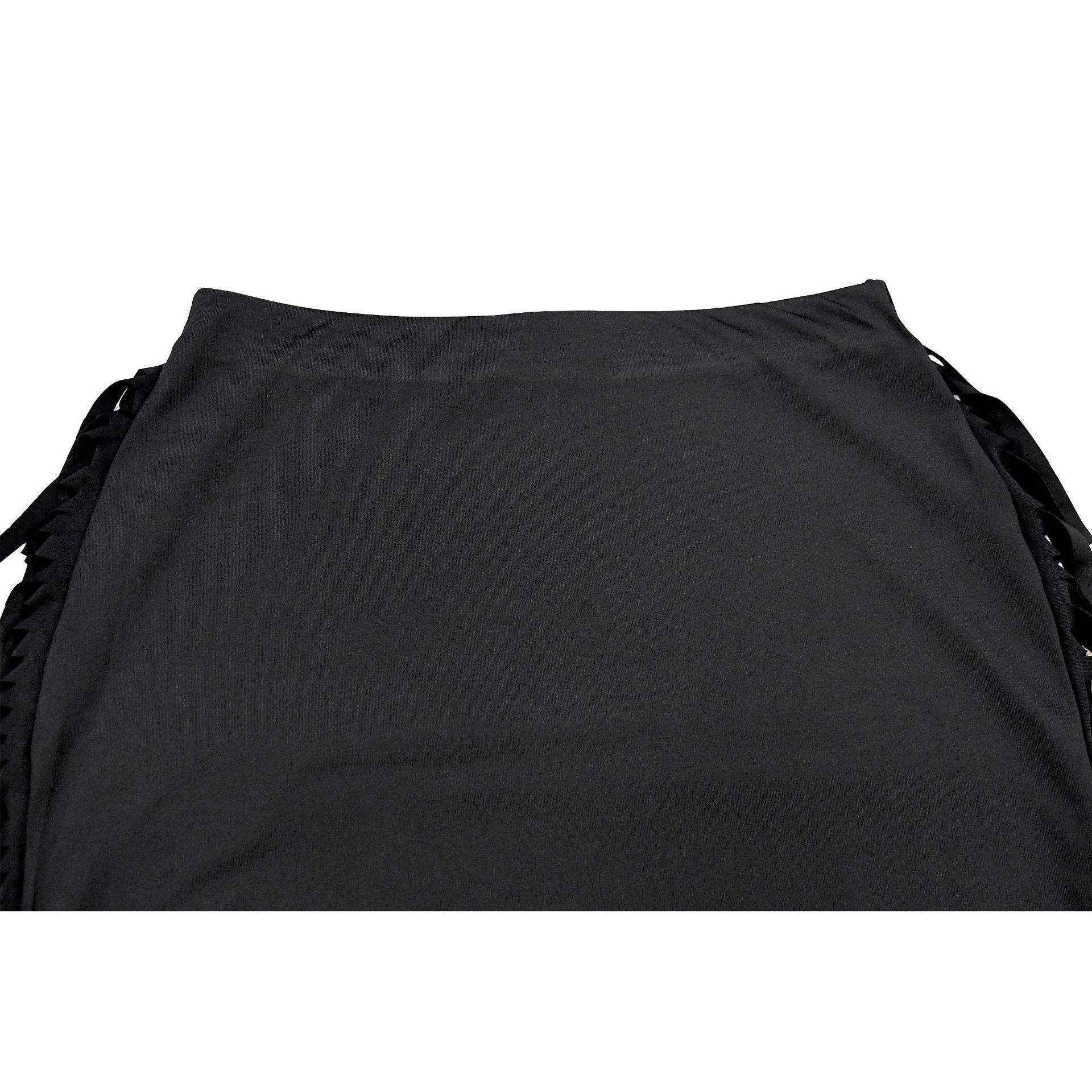 Women Wear Solid Color Tassel Round Neck Short Sleeve Two Piece Set