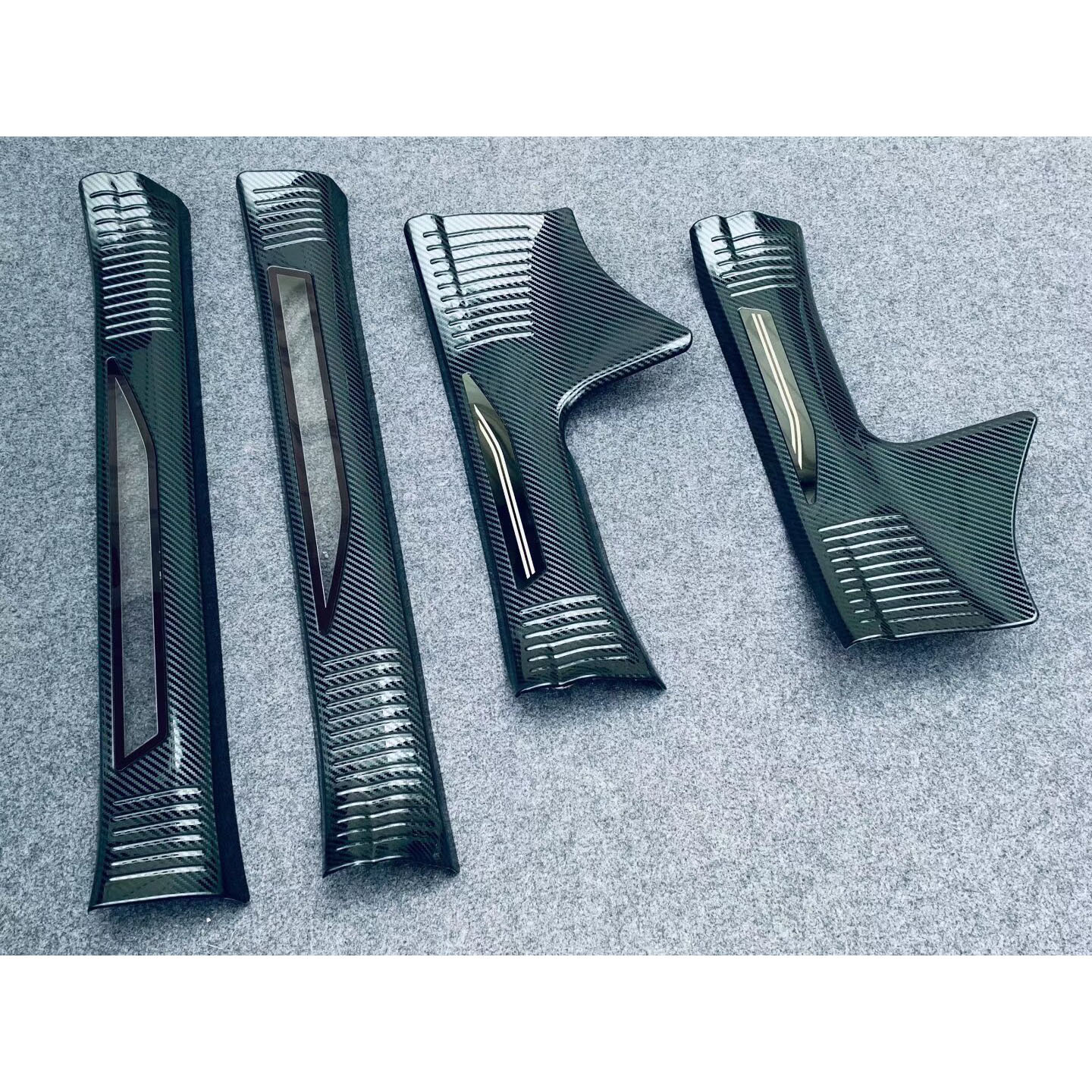 Suitable for 22 Models of Lexus Nx, Interior and Exterior Door Sill Strips, Car Decorative Sequins, Modification Accessories