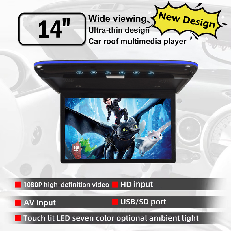 New 15.6inch Ceiling-Mounted MP5 Display 15.6inch Ceiling-Mounted Android Display 15.6inch Car-Mounted Display