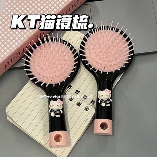 New kitty cat airbag two-in-one comb cute cartoon bow air cushion portable massage mini handheld