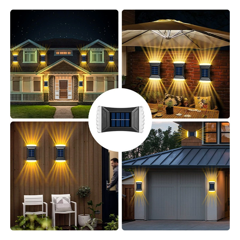 Солнечный двор декоративная лампа наружная водонепроницаемая домашняя ландшафтная индукционная лампа садовая стена макета атмосферы настенная лампа