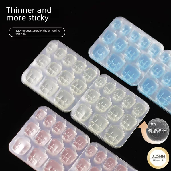 Jelly Glue Large Size Nail Art Double-Sided Adhesive Yellow Glue Nail Stickers Wearable Nails Fake Nails Wholesale Ip Collaboration Sanrio