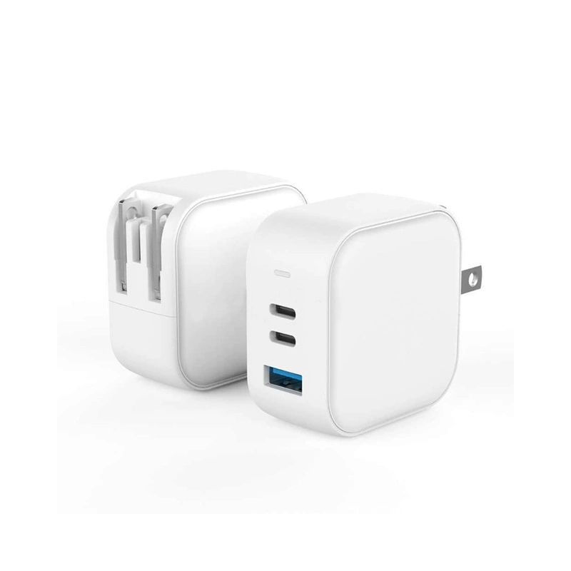 Зарядное устройство US стандарт 65W PD, 2C1A двойной PD, быстрая зарядка Type-C, PD блок питания с флеш-зарядкой, многофункциональное, для ноутбука, умная быстрая зарядка