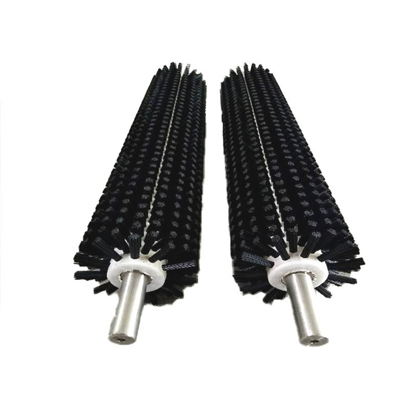 Cepillo industrial rodillo pelo plantación bobinado nylon cepillo rodillo frutas y verduras limpieza cepillo arena pantalla anti-bloqueo eliminación de polvo cepillo rodillo