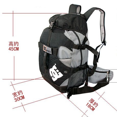Bolsa de almacenamiento para patines en línea DC, mochila para patines de ruedas, mochila para patines de hielo, bolsa de camuflaje, bolsa de graffiti.
