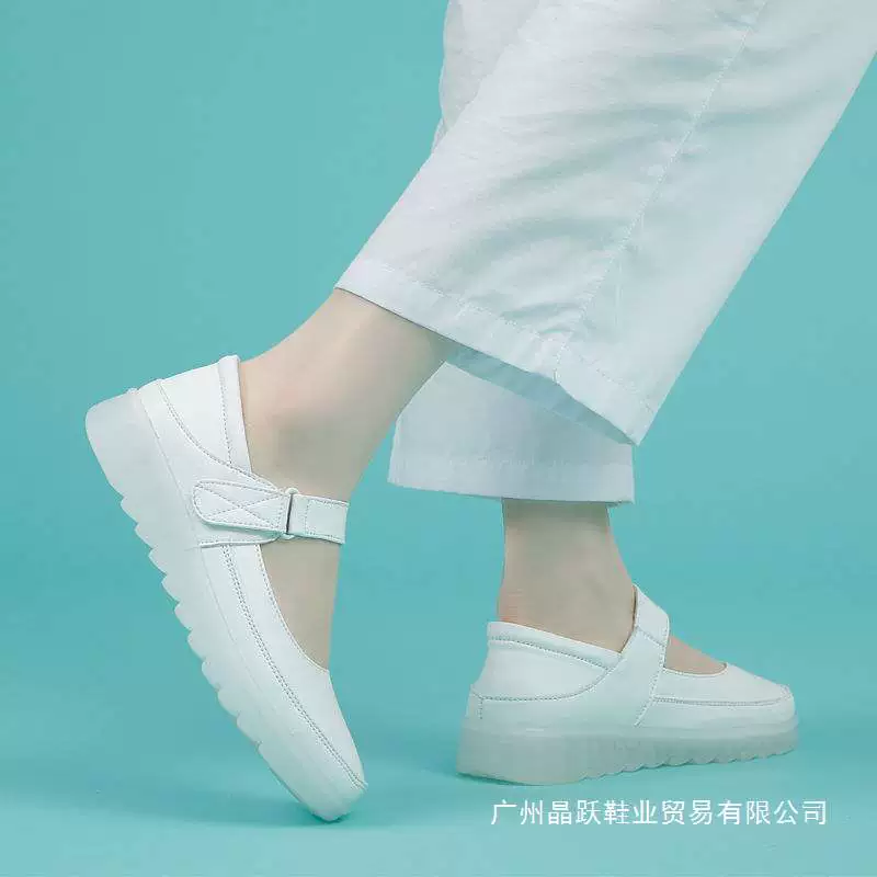 Обувь для медсестры для женщин, стажировка в больнице, медицинское обслуживание, воздушная подушка, мягкая подошва, дышащая, износостойкая, дезодорант, длительная стойка без усталости, ремешок для ног, белые туфли