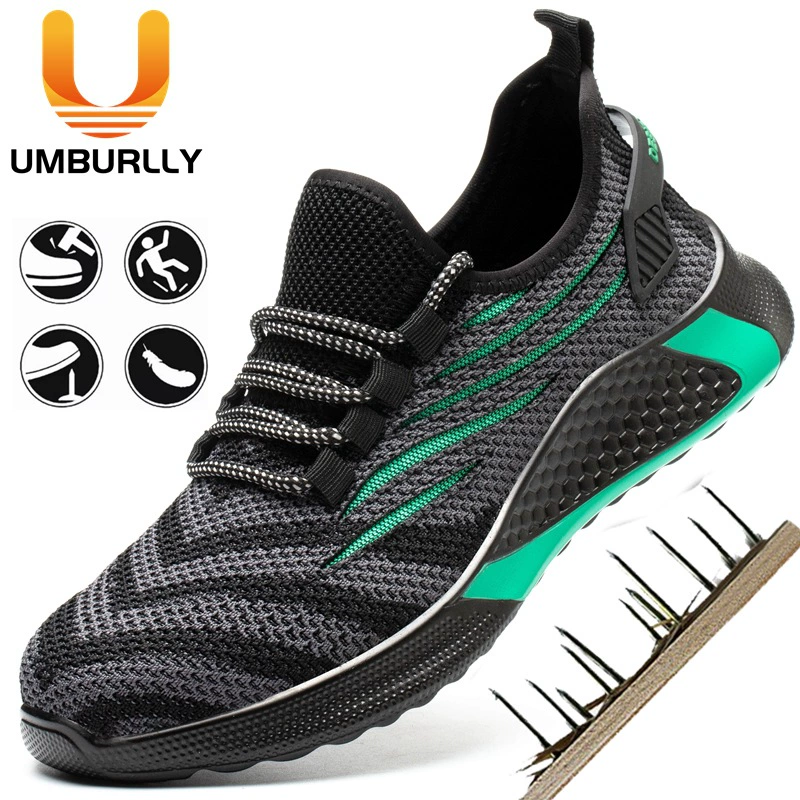 Защитная обувь для мужчин, противоударная, противопрокольная, защитная обувь со стальным носком, легкая дышащая рабочая обувь, старая защитная обувь для мужчин от производителя