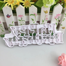 生日快乐字母造型切模装饰翻糖巧克力蛋糕模具采用食品级塑料蛋糕