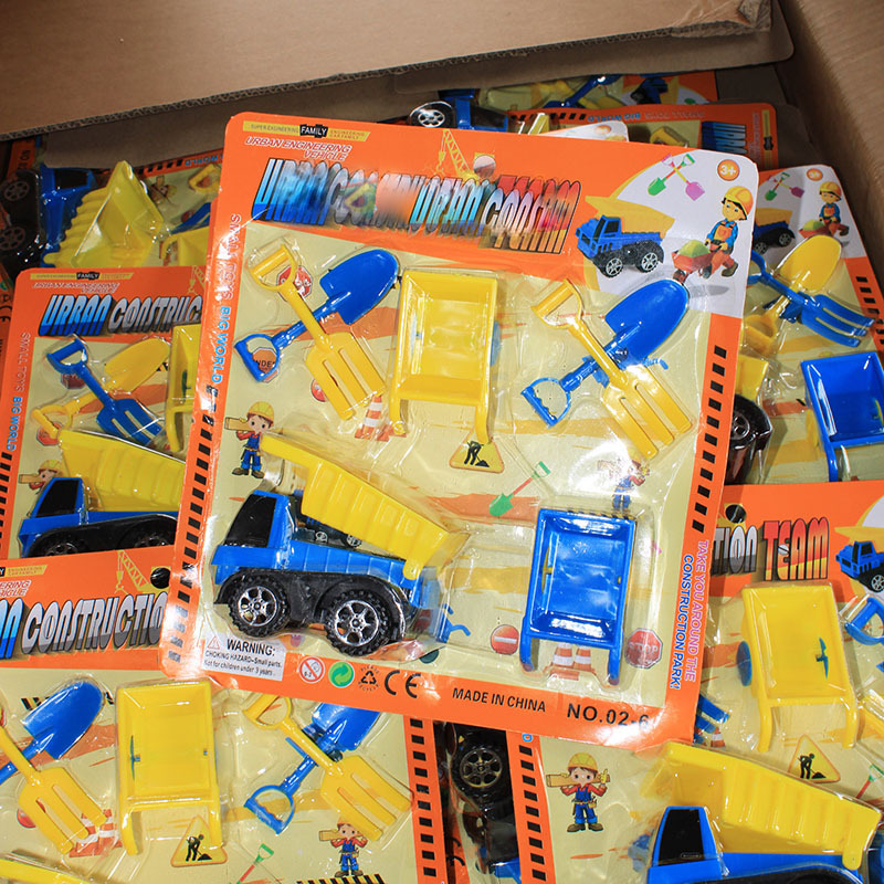 Children's dump truck ring engineering vehicle Earth trolley sliding excavator stall toy car gift 2 yuan small department store