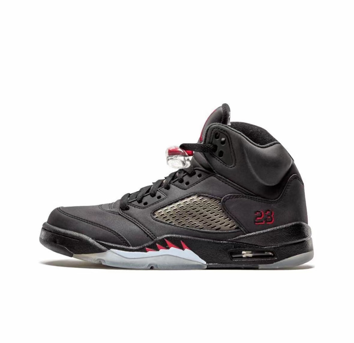 Pedidos de comercio exterior de fábrica de zapatos Putian AJ5 zapatos de baloncesto Liuchuan arce negro y blanco alas de cicada Jiao5 zapatillas de amortiguación de aire image 25