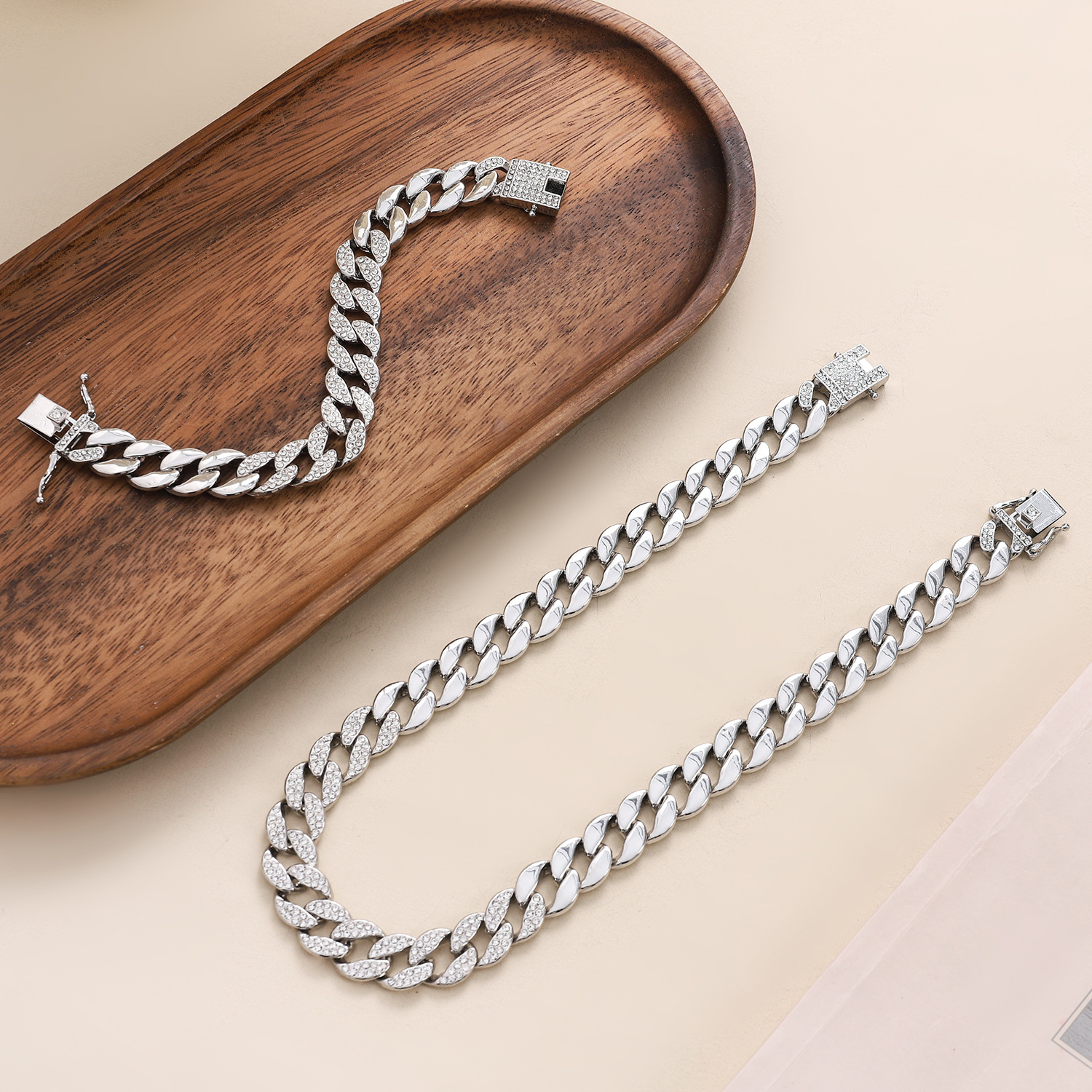 Hot selling 15mm Cool men's hip-hop hiphop splicing Cuban chain_voghion.com