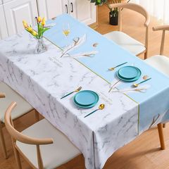 Known Cross-Border Light Luxury Home Tablecloth High-End Waterproof Oil-Proof Rectangular PVC Coffee Table Napkin One-Time Shipment
