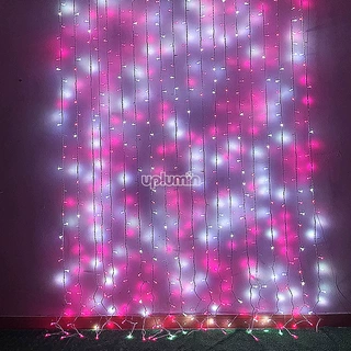 定制街道亮化Led防水缠树彩灯灌胶RGB同步变色窗帘灯节日装饰灯串
