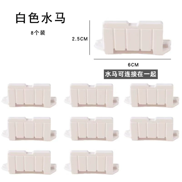 White fence, 8 pieces