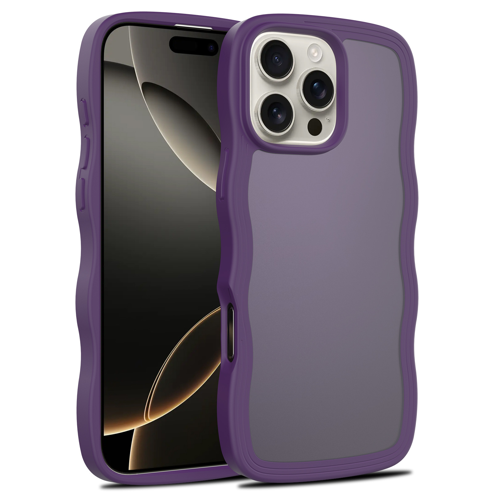 Aplicación transfronteriza Apple 16promax funda de piel ondulada a prueba de caídas 15 funda para teléfono móvil iPhone16E fábrica al por mayor