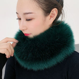 New Style Faux Fur Scarf Thickened Shanhe Love Maomao Scarf Warm Faux Fur Turf Collar Korean Style Autumn and Winter Women