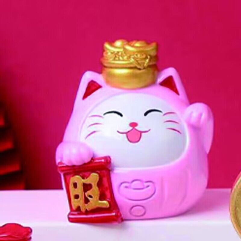 客厅玄关装饰品财源广进招財猫卡通桌面摆件节日礼物送朋友批发|undefined