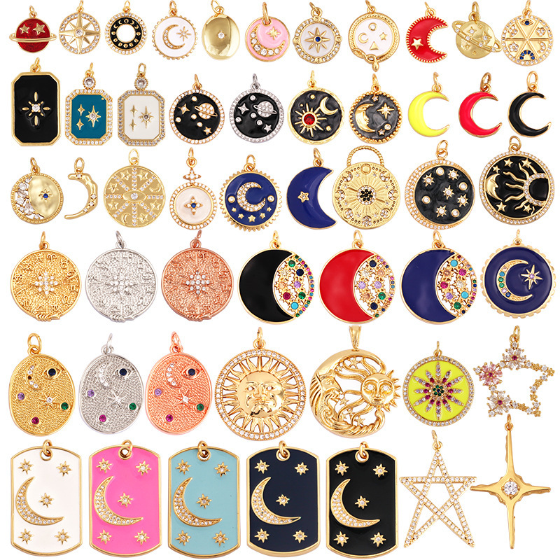 M17 L42 jewelry accessories small pendant cross star Sun Moon Starry Sky series Super Q super cute