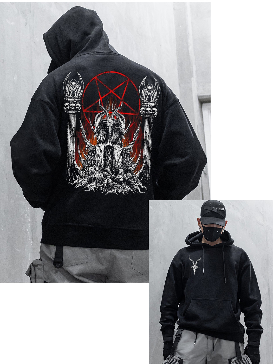 Estación independiente transfronteriza impresión digital para hombres y mujeres, parejas con capucha, suéter fresco de moda, ropa de otoño, blusa casual de otoño e invierno de Halloween