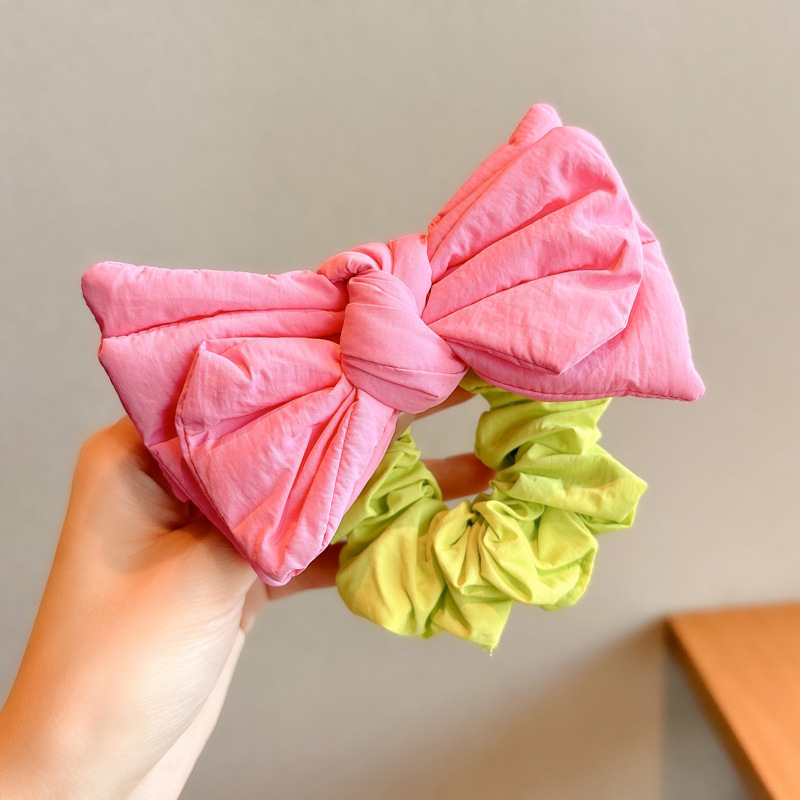 Niños no lesionan el cabello del intestino grueso anillo de cabello de niñas arco de cabello de gran tamaño de alta elasticidad correa de cabello de cabello de cabello