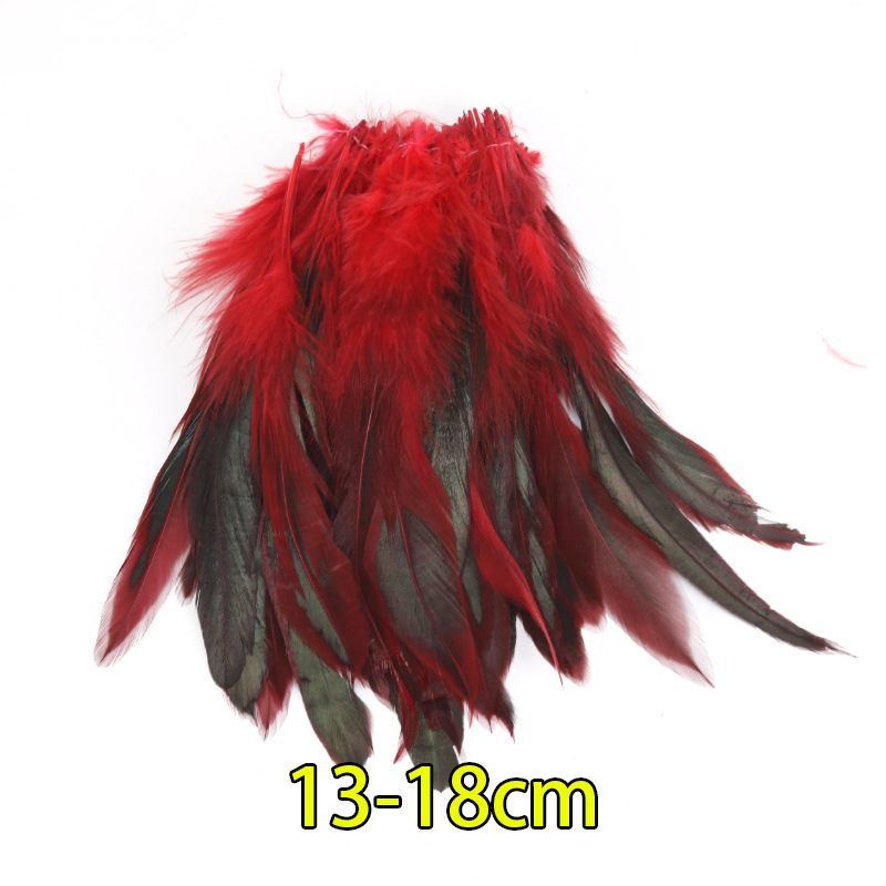 Plumas rojas al por mayor boda jardín de infantes diy plumas hechas a mano pieles de pavo pendientes de plumas de ganso accesorios accesorios de ropa image 21