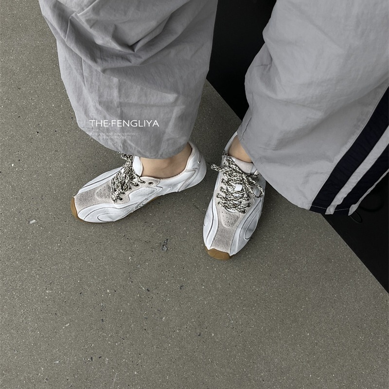 Cowhide Vintage creamy-white Color Forrest Gump Shoes 2024 Early Autumn New Designer sneaker Casual Niche Board Shoes