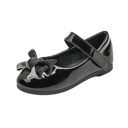 Children's Black Leather Performance Shoes, Red Single Shoes for Kindergarten, Performance Shoes, Princess Shoes for Primary School Students, Spring and Autumn Style