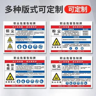 Safety Risk Point Notification Sign, Dust Noise Post, Factory Workshop, Mechanical Air Compressor, Occupational Disease Hazard
