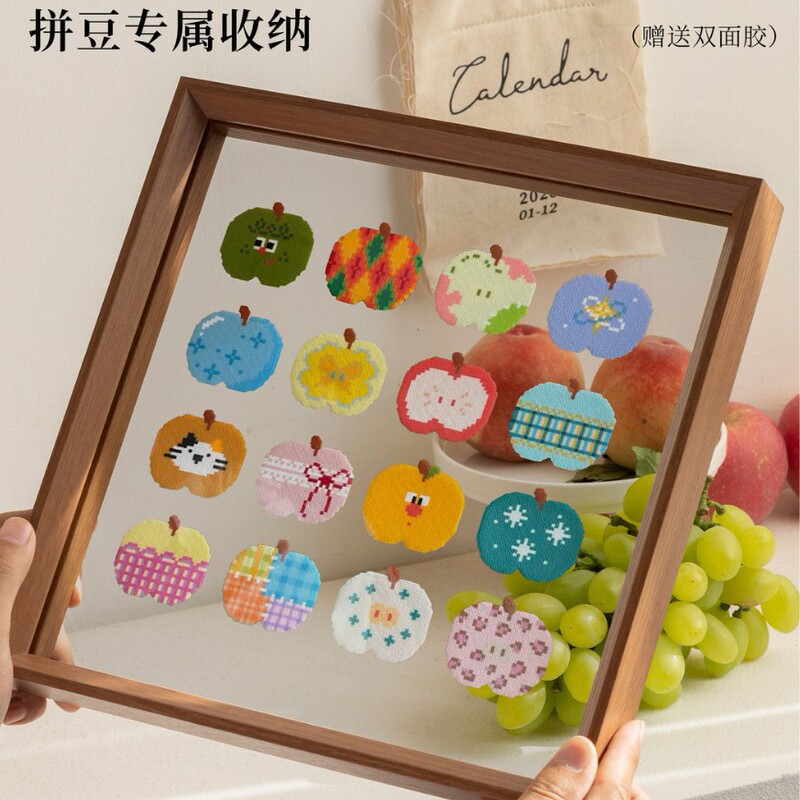 Acrylic Display Frame for Finished Bead Art, Double-Sided DIY Creative Picture Frame, Transparent Framing Acrylic Display Frame for Finished Bead Art, Double-Sided DIY Creative Picture Frame, Transparent Framing